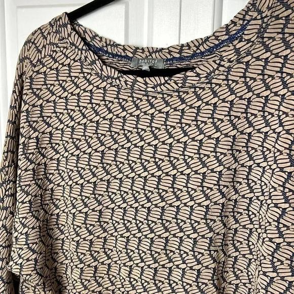 Habitat style 54213 boxy drop pullover crew neck dolma. 3/4 sleeves ,boxy sz med - Picture 6 of 16